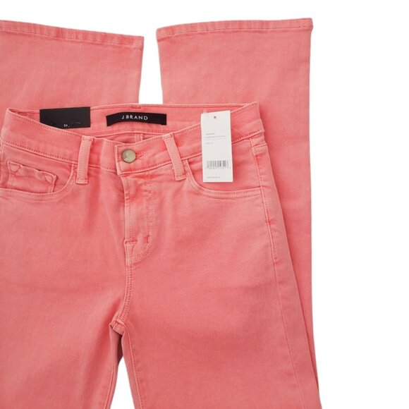 J Brand Women's Selena Grapefruit Crop Boot Mid-Rise Eyelet Jean SZ 24R NWT - Picture 2 of 12